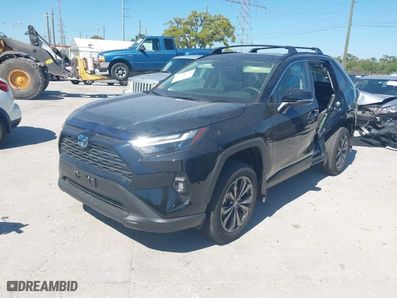 2024 Toyota RAV4 Hybrid XLE Premium with VIN JTMB6RFV9RD137409, listed as a IAAI auction lot 41758774 with 5,826 mi miles. Bid and sale history available at carsss.com. Image 17.