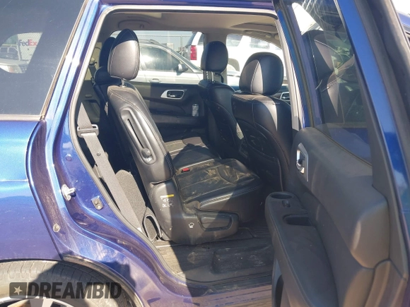 2017 Nissan Pathfinder Platinum with VIN 5N1DR2MN7HC682843, listed as a IAAI auction lot 42668614 with 86,880 mi miles and . Bid and sale history available at DreamBid. Image 8.