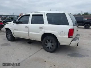 2002 Cadillac Escalade with VIN 1GYEK63N92R143340, listed as a IAAI auction lot 41274365 with 1 mi miles. Bid and sale history available at carsss.com. Image 3.