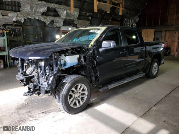 2022 Chevrolet Silverado 1500 LT with VIN 1GCPDKEK5NZ640264, listed as a Copart auction lot 73752134 with 23,878 mi miles and Salvage Title. Bid and sale history available at carsss.com. Image 1.