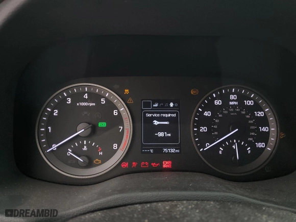 2017 Hyundai Tucson SE Plus with VIN KM8J33A40HU508953, listed as a Copart auction lot 44906705 with 75,132 mi miles and Salvage Title. Bid and sale history available at carsss.com. Image 9.