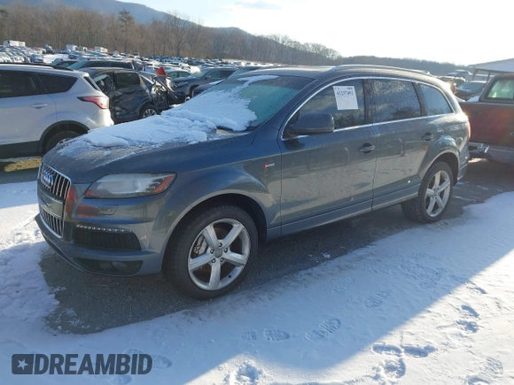 2014 Audi Q7 3.0T S line Prestige with VIN WA1DGAFE5ED010250, listed as a IAAI auction lot 41257093 with 131,001 mi miles. Bid and sale history available at carsss.com. Image 21.