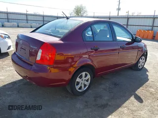 2009 Hyundai Accent Auto GLS with VIN KMHCN46C79U367311, listed as a IAAI auction lot 41861834 with 165,937 mi miles. Bid and sale history available at carsss.com. Image 4.