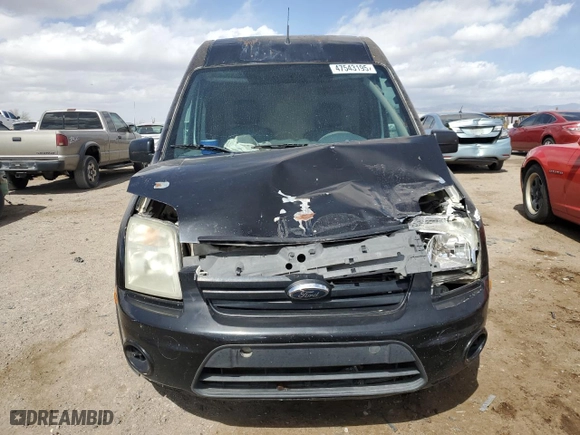 2013 Ford Transit Connect XLT with VIN NM0LS7BNXDT147856, listed as a Copart auction lot 47543195 with 166,546 mi miles and Salvage Title. Bid and sale history available at carsss.com. Image 5.
