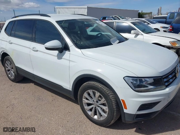 2019 Volkswagen Tiguan S with VIN 3VV1B7AXXKM056760, listed as a IAAI auction lot 41907533 with 46,749 mi miles. Bid and sale history available at carsss.com. Image 1.