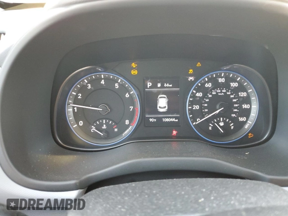 2020 Hyundai Kona SEL with VIN KM8K22AA6LU490524, listed as a Copart auction lot 46734135 with 108,044 mi miles and Salvage Title. Bid and sale history available at DreamBid. Image 9.