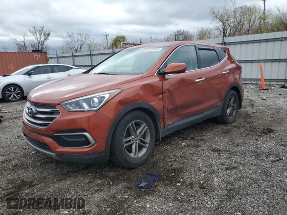 2017 Hyundai Santa Fe 2.4L z VIN 5XYZT3LB4HG381838, wystawiony jako Copart lot #53923535 z przebiegiem 71 815 mil mil oraz Szkoda całkowita • Salvage title. Historia ofert i sprzedaży dostępna na DreamBid. Obrazek 1.