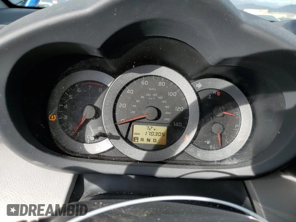 2010 Toyota RAV4 with VIN JTMJF4DV1A5019628, listed as a Copart auction lot 80798724 with 170,305 mi miles and Salvage Title. Bid and sale history available at carsss.com. Image 9.