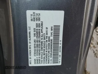 2019 Honda Odyssey EX with VIN 5FNRL6H50KB028595, listed as a Copart auction lot 65846434 with 77,596 mi miles and Salvage title. Bid and sale history available at DreamBid. Image 13.