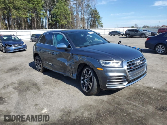 2020 Audi SQ5 Premium Plus with VIN WA1B4AFY8L2009208, listed as a Copart auction lot 43096164 with 63,434 mi miles and . Bid and sale history available at DreamBid. Image 4.