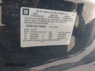 2007 Chevrolet Silverado 1500 1LT with VIN 2GCEK19J271659603, listed as a IAAI auction lot 42098689 with 240,918 mi miles and . Bid and sale history available at DreamBid. Image 9.