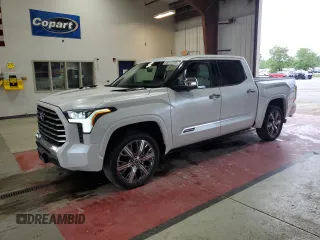 2023 Toyota Tundra Capstone Hybrid with VIN 5TFVC5DB9PX030251, listed as a Copart auction lot 55017275 with 24,192 mi miles and Salvage title. Bid and sale history available at DreamBid. Image 1.