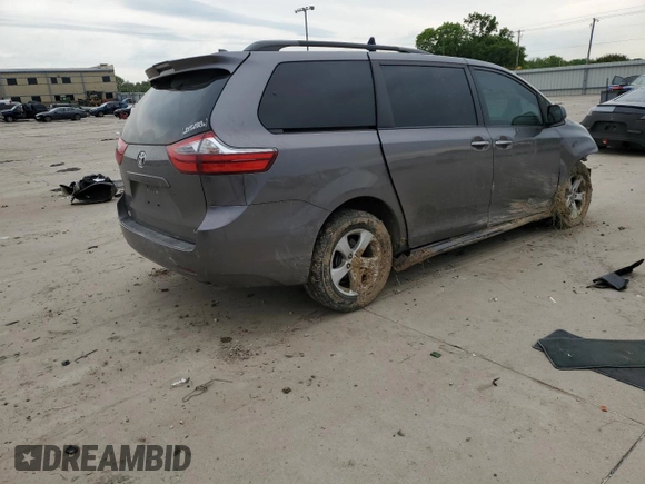 2020 Toyota Sienna LE Auto Access Seat с VIN 5TDKZ3DC1LS050976, выставлен на аукционе Copart как лот 55835635 с пробегом 76 450 миль миль и Списание • Salvage title. История ставок и продаж доступна на DreamBid. Изображение 3.