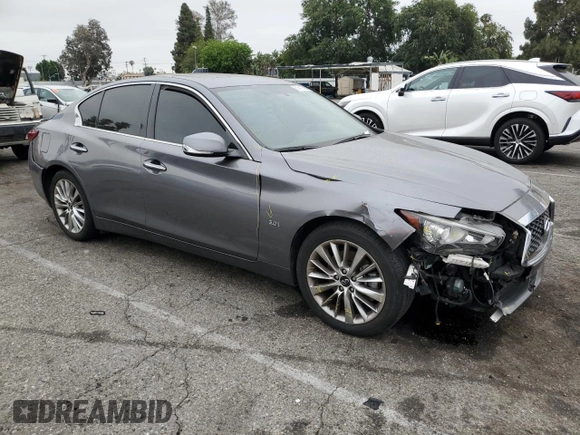 2020 Infiniti Q50 Luxe z VIN JN1EV7AP7LM206136, wystawiony jako Copart lot #59612355 z przebiegiem 70 001 mil mil oraz Szkoda całkowita • Salvage title. Historia ofert i sprzedaży dostępna na DreamBid. Obrazek 4.