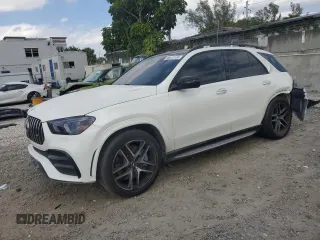 2022 Mercedes-Benz GLE 53 AMG with VIN 4JGFB6BB7NA631105, listed as a Copart auction lot 48573105 with 18,306 mi miles and Salvage title. Bid and sale history available at DreamBid. Image 1.