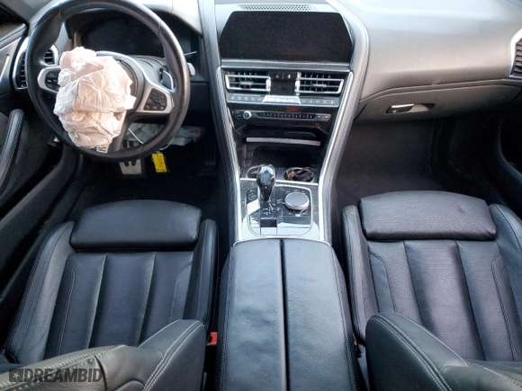 2020 BMW 8 Series M850i with VIN WBAGV8C01LCD86053, listed as a Copart auction lot 82666754 with 0 mi miles and Salvage Title. Bid and sale history available at carsss.com. Image 8.