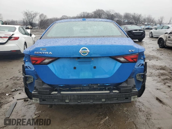 2021 Nissan Sentra SV with VIN 3N1AB8CV6MY272331, listed as a Copart auction lot 43249905 with 72,751 mi miles and Salvage Title. Bid and sale history available at carsss.com. Image 6.