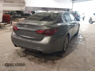 2018 Infiniti Q50 Luxe with VIN JN1EV7AP9JM366158, listed as a IAAI auction lot 41624764 with 76,550 mi miles and . Bid and sale history available at DreamBid. Image 4.