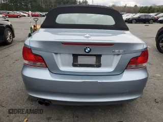 2011 BMW 1 Series 128i with VIN WBAUN1C59BVH82496, listed as a Copart auction lot 83407084 with 123,160 mi miles and Salvage Title. Bid and sale history available at carsss.com. Image 6.