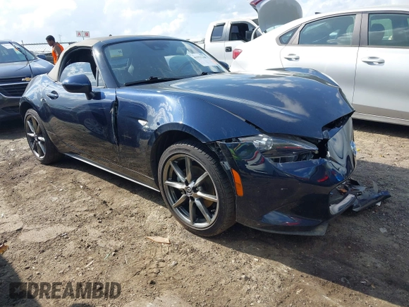 2021 Mazda MX-5 Miata Grand Touring с VIN JM1NDAD79M0457032, выставлен на аукционе IAAI как лот 41931348 с пробегом 47 874 миль миль и . История ставок и продаж доступна на DreamBid. Изображение 1.