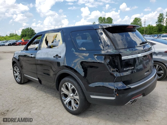 2018 Ford Explorer Platinum with VIN 1FM5K8HT6JGC48688, listed as a Copart auction lot 54159084 with 33,612 mi miles and Salvage Title. Bid and sale history available at carsss.com. Image 2.