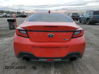 2023 Toyota GR86 with VIN JF1ZNBC14P8756375, listed as a Copart auction lot 82385244 with 56,912 mi miles and Salvage Title. Bid and sale history available at carsss.com. Image 6.