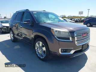 2015 GMC Acadia Denali with VIN 1GKKRTKD4FJ251708, listed as a IAAI auction lot 41803018 with 176,756 mi miles. Bid and sale history available at carsss.com. Image 1.