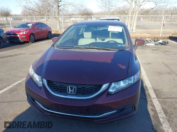 2014 Honda Civic EX with VIN 19XFB2F80EE270941, listed as a IAAI auction lot 41585542 with 104,446 mi miles. Bid and sale history available at carsss.com. Image 12.