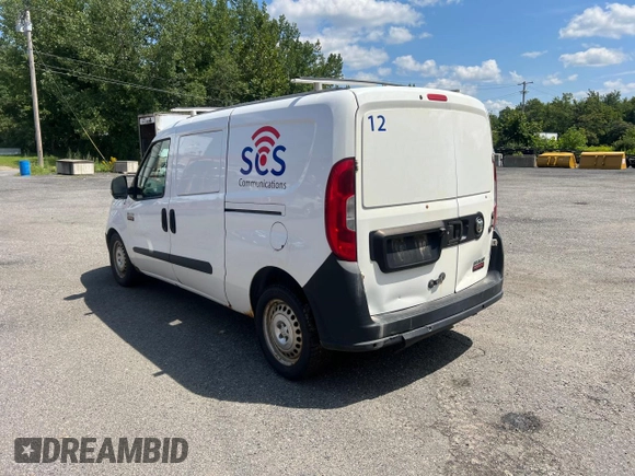 2015 Ram ProMaster City Cargo Tradesman with VIN ZFBERFAT4F6198307, listed as a Copart auction lot 72861144 with 201,779 mi miles and Clean Title. Bid and sale history available at DreamBid. Image 3.