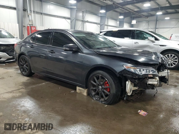 2015 Acura TLX V6 Tech with VIN 19UUB3F57FA000890, listed as a Copart auction lot 89126765 with 127,175 mi miles and Salvage Title. Bid and sale history available at carsss.com. Image 4.