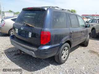 2004 Honda Pilot EX with VIN 2HKYF18554H562167, listed as a IAAI auction lot 42045178 with 146,828 mi miles. Bid and sale history available at carsss.com. Image 4.