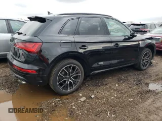2023 Audi SQ5 Premium Plus with VIN WA1B4AFY4P2041630, listed as a Copart auction lot 46045514 with 6,604 mi miles and Salvage Title. Bid and sale history available at DreamBid. Image 3.