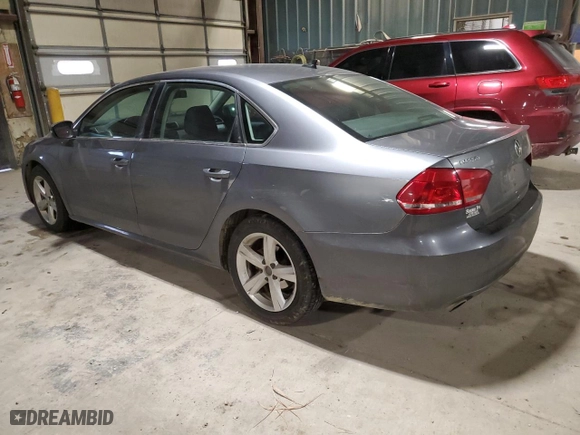 2013 Volkswagen Passat SE w/Sunroof with VIN 1VWBH7A3XDC023337, listed as a Copart auction lot 81890394 with 259,484 mi miles and Salvage Title. Bid and sale history available at carsss.com. Image 2.