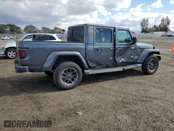 2022 Jeep Gladiator Overland with VIN 1C6HJTFG2NL154325, listed as a Copart auction lot 42418385 with 32,439 mi miles and Salvage title. Bid and sale history available at DreamBid. Image 3.