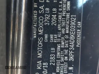 2019 Kia Forte S z VIN 3KPF34AD8KE039021, wystawiony jako Copart lot #54254255 z przebiegiem 93 999 mil mil oraz Szkoda całkowita • Salvage title. Historia ofert i sprzedaży dostępna na DreamBid. Obrazek 12.