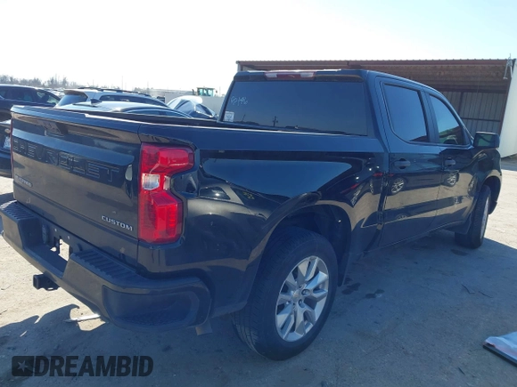 2022 Chevrolet Silverado 1500 Custom with VIN 1GCPABEK7NZ584501, listed as a IAAI auction lot 41623186 with 36,007 mi miles and . Bid and sale history available at DreamBid. Image 4.