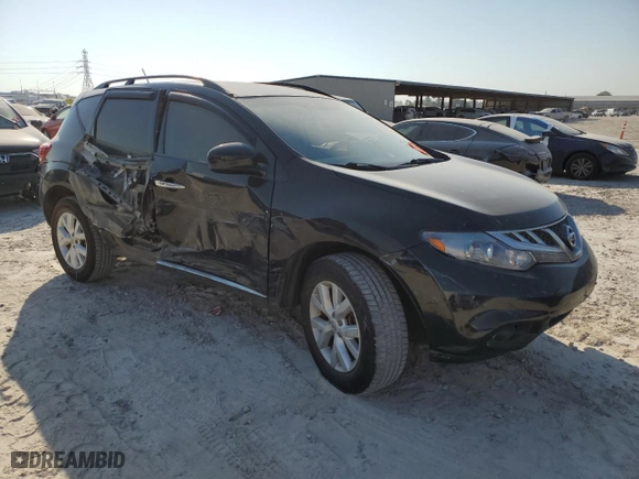 2014 Nissan Murano S with VIN JN8AZ1MU4EW406546, listed as a Copart auction lot 75046024 with 145,823 mi miles and Salvage Title. Bid and sale history available at carsss.com. Image 4.