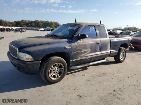 2001 Dodge Dakota with VIN 1B7GL22X71S342417, listed as a Copart auction lot 47163065 with 289,225 mi miles and Salvage Title. Bid and sale history available at carsss.com. Image 1.