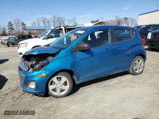 2021 Chevrolet Spark LS with VIN KL8CB6SA2MC741764, listed as a Copart auction lot 43698745 with 36,568 mi miles and Salvage Title. Bid and sale history available at carsss.com. Image 1.