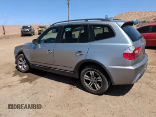 2006 BMW X3 3.0i with VIN WBXPA93466WG80206, listed as a Copart auction lot 52180515 with 120,626 mi miles and Salvage Title. Bid and sale history available at DreamBid. Image 2.