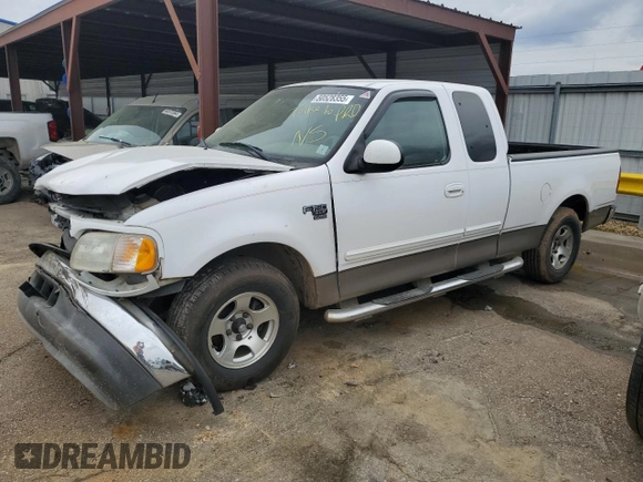 2002 Ford F-150 XL with VIN 1FTRX17WX2KC49979, listed as a Copart auction lot 50528355 with 0 mi miles and Salvage Title. Bid and sale history available at carsss.com. Image 1.