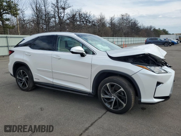 2019 Lexus RX 450h with VIN 2T2BGMCA1KC033769, listed as a Copart auction lot 53275945 with 41,639 mi miles and Salvage title. Bid and sale history available at DreamBid. Image 4.