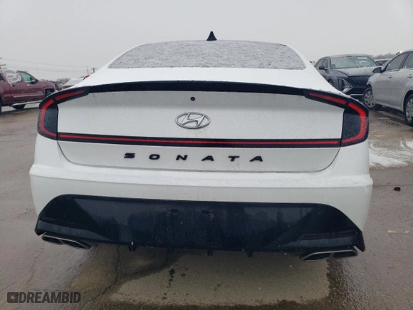 2021 Hyundai Sonata N Line with VIN 5NPEK4JC6MH106395, listed as a Copart auction lot 45508525 with 46,999 mi miles and Salvage Title. Bid and sale history available at carsss.com. Image 6.