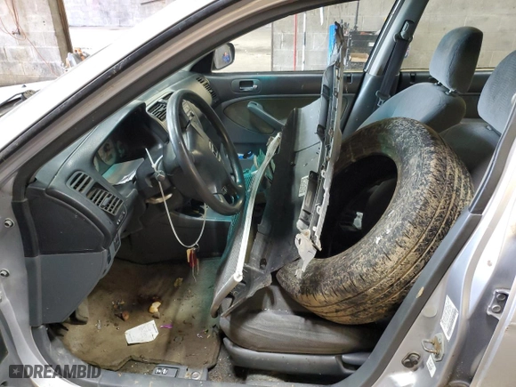 2002 Honda Civic LX with VIN 1HGES16582L005460, listed as a Copart auction lot 51419075 with 0 mi miles and Salvage Title. Bid and sale history available at carsss.com. Image 7.