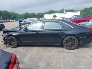 2012 Audi A8 with VIN WAURVAFDXCN017546, listed as a IAAI auction lot 39830968 with 123,089 mi miles and . Bid and sale history available at DreamBid. Image 15.