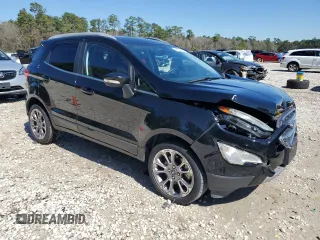 2019 Ford EcoSport Titanium z VIN MAJ3S2KE8KC278227, wystawiony jako Copart lot #46604965 z przebiegiem 59 390 mil mil oraz Czysty tytuł • Clean title. Historia ofert i sprzedaży dostępna na DreamBid. Obrazek 4.