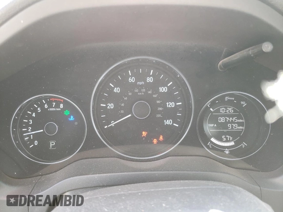 2016 Honda HR-V EX with VIN 3CZRU6H50GM727266, listed as a Copart auction lot 48532475 with 87,445 mi miles and Salvage Title. Bid and sale history available at carsss.com. Image 9.
