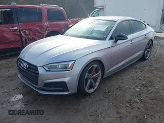 2019 Audi S5 Sportback Premium Plus z VIN WAUB4CF57KA081140, wystawiony jako IAAI lot #41179590 z przebiegiem 48 025 mil mil oraz . Historia ofert i sprzedaży dostępna na DreamBid. Obrazek 2.