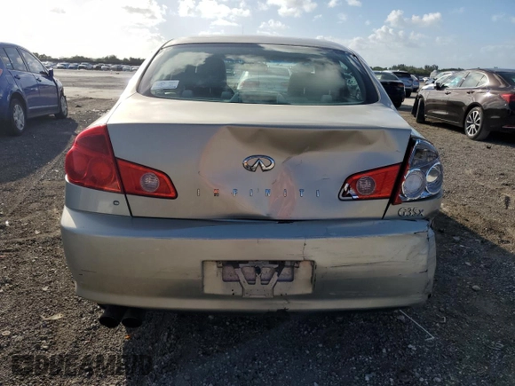2006 Infiniti G35 with VIN JNKCV51F76M601016, listed as a Copart auction lot 79018964 with 175,443 mi miles and Salvage Title. Bid and sale history available at DreamBid. Image 6.