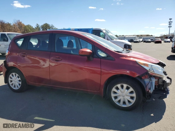 2016 Nissan Versa Note S with VIN 3N1CE2CP9GL392494, listed as a Copart auction lot 46586705 with 53,346 mi miles and Non Repairable. Bid and sale history available at carsss.com. Image 4.